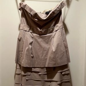 BCBG Max AZRIA women’s strapless dress size 6 tan (pre-owned)